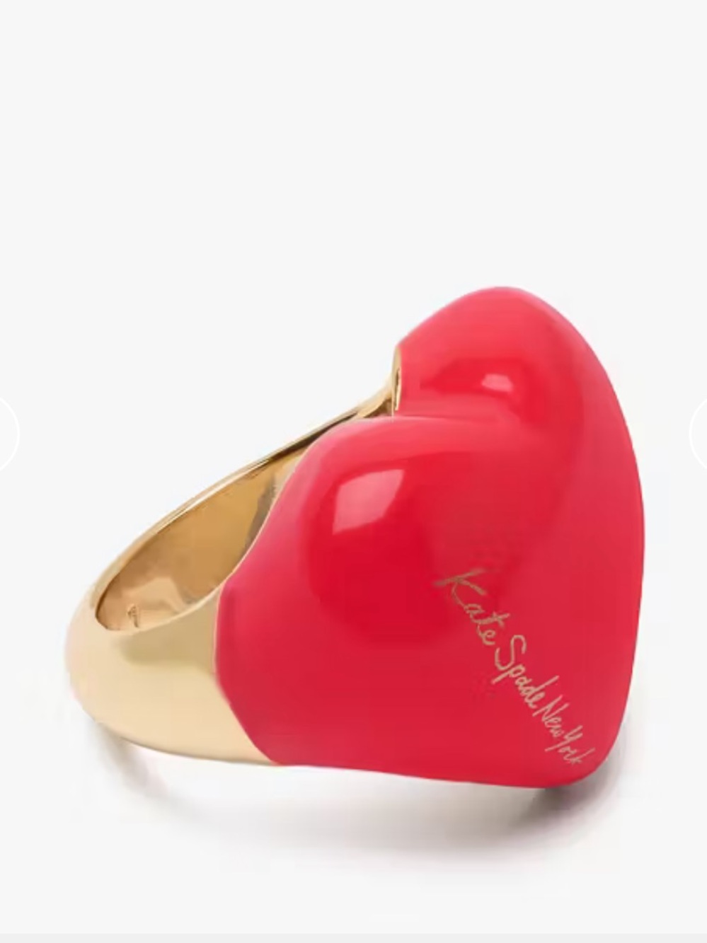 Kate Spade Heart You Statement Ring size 8